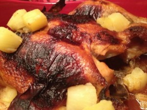 pollastre al forn amb pinya