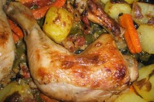 pollastre al forn amb verdures 2