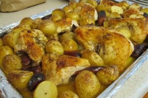 recepta de pollastre al forn amb taronja